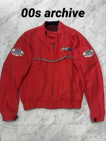00s archive elf 오버 사이즈 레이싱 자켓 와펜