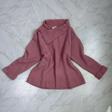 페미닌 성숙/러블리 니트 스웨터 핑크 캐주얼 구제 의류