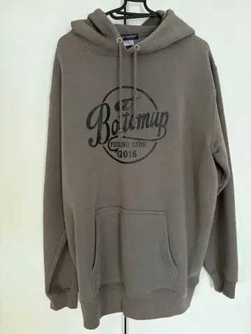 BOTTOMUP 낚시 기어 후드티 XL 그레이