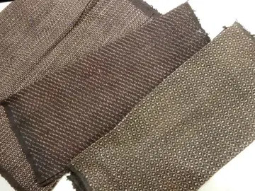 목화 브라운 체크 조각 천 수제 리메이크용 3장 묶음