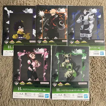 나의 히어로 아카데미아 이어지는 세월 히로아카 클리어 파일 스티커 모음