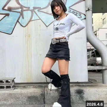 VOLCAN&APHRODITE 미니 데님 치마바지