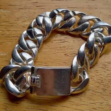 멕시칸 실버 키헤이 팔찌 새상품 폭 2cm 118g S925 각인