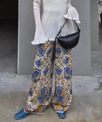 [ AMERI ] 아메리빈티지 더프니스카프 팬츠 와이드 팬츠