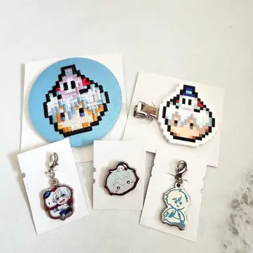 도즈루샤 오라후군 아베일 5종 세트 캔뱃지 클립 참