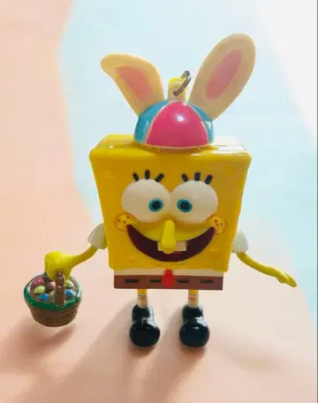 스펀지밥 토끼 귀 키링 레트로 레어