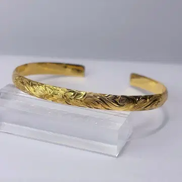 [손 조각] 하와이안 6mm 뱅글(haibiscus/GL/M-L)