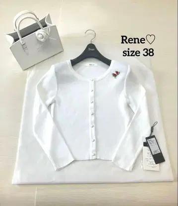 르네 Rene 수박 모티브 가디건 화이트 38