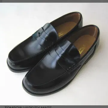 TOMBOW VARSITY MATE 블랙 로퍼 학생 신발