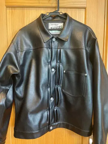 [ Backers ] 1st 타입 페이크 레더 자켓 블랙 L