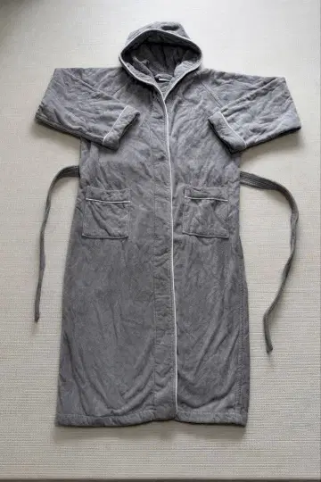 Beaumont & Brown 목욕 가운 그레이 고급 룸웨어 새상품급