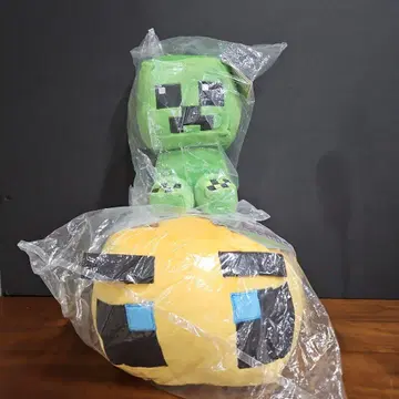 마인크래프트 크래프터 밤 봉제 인형+벌 세트