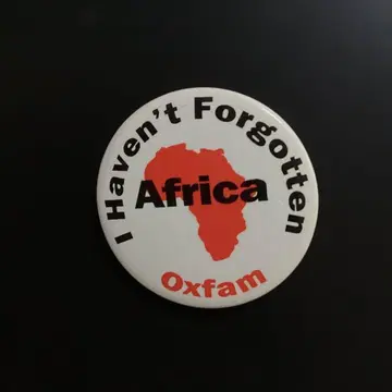 80s UK 아프리카 구호 운동 캔뱃지 Africa