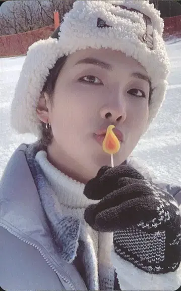 BTS 2021 윈터 패키지 RM 트레이딩 카드 양면