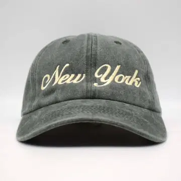 새상품 오리지널 자수 베이스볼 캡 NY 뉴욕 미국 그린