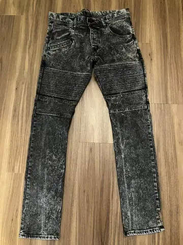 모터 사이클 케미컬 데님 그레이 4 포켓