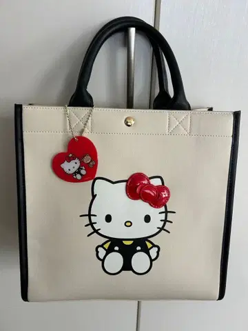 HELLO KITTY 토트백 베이지/블랙