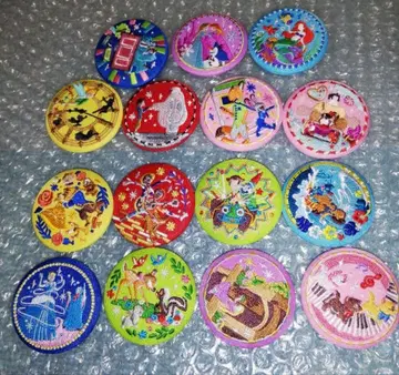 디즈니 자수 캔뱃지 비스킷 2 전 15종 컴플리트 세트