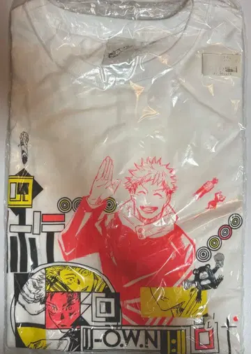 주술회전 콜라주 빅 실루엣 T셔츠 이타도리 유우지 L사이즈