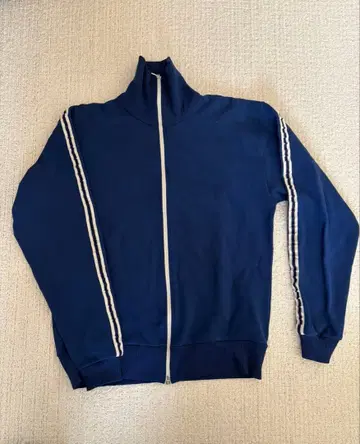 70s 네이비 트랙 자켓 NYLtest Helanca