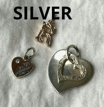 하와이안 주얼리 하트 실버 펜던트 탑 SILVER