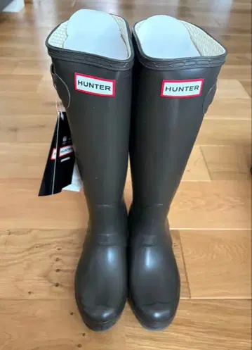 [ 미사용 새상품 ] HUNTER 롱 레인부츠