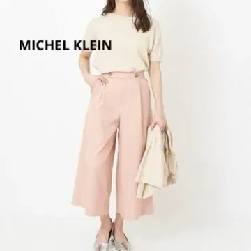 [ 미사용 택 포함 ] MICHELKLEIN 미쉘클랑 팬츠 핑크 38