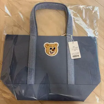 새상품 라브러리 와펜 토트백 라이트 블루