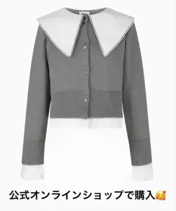 정품 bibiy. PATTY PILGRIM TOP GRAY