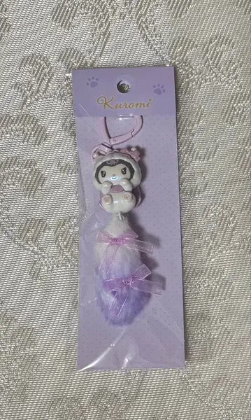 [ 미사용 새상품 ] 산리오 밀키 고양이 쿠로미 키링 스트랩