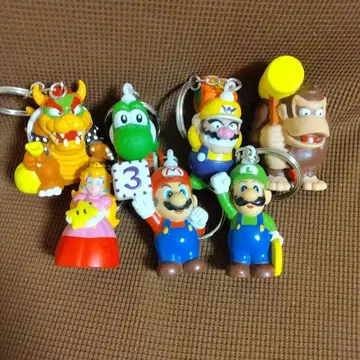 마리오 파티 소프트 키링 마리오 루이지 피치 외