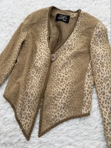 이타리야 레오파드 레오파드 무늬 가디건 7호