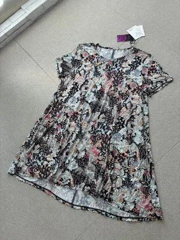 (L03507)새상품 피노레 PINORE 리버티 티셔츠 튜닉