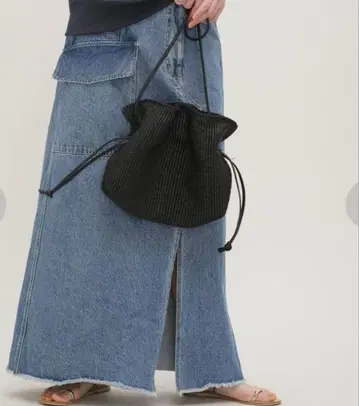 정가: 33000엔 컨디션 최상 arron 복조리형 숄더백 블랙