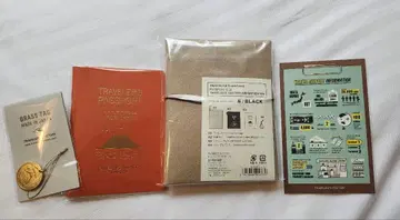 트래블러스 팩토리 에어포트 한정판 여권 사이즈 노트 브라스 택