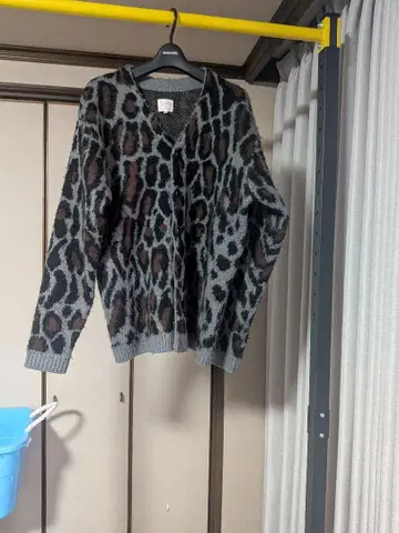 Penney's 그레이 레오파드 무늬 가디건 M