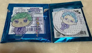 롱 코트다디 애니메이트 콜라보 토끼 아크릴 스탠드 도마에 캔뱃지 세트