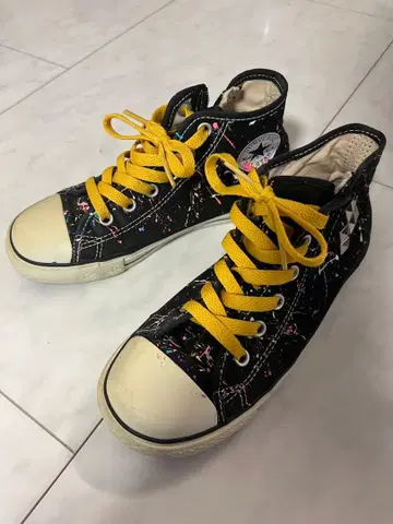 레어 올스타 컨버스 21cm 블랙 하이컷 스니커즈