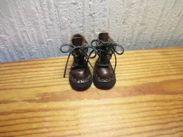 미디 브라이스 가죽 레이스업 부츠 오비츠11 가죽 미니어처