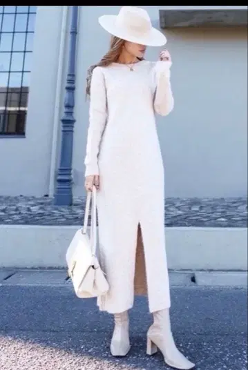 glamlips 2way MIX 니트 원피스