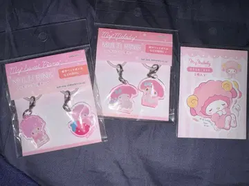 마이멜로디 멀티 반지 2세트 & 스티커 세트