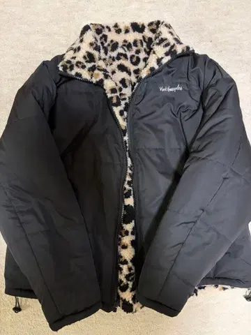 Mark Gonzales 보아 자켓 블랙/레오파드