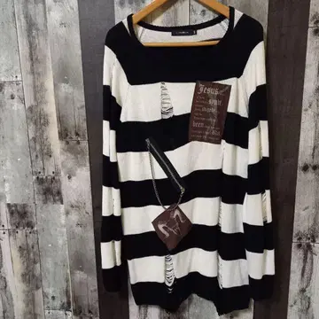 CIVARIZE 패치 크러쉬 보더 니트