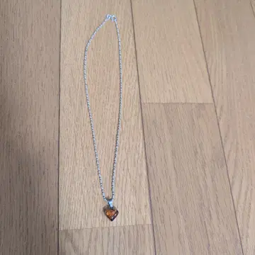 실버제 하트형 펜던트 목걸이