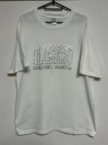 덴키 그루브 안과 냄새의 나무 투어 은색 글자 T셔츠 XL