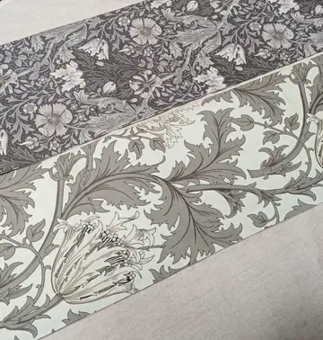 No.1830 윌리엄 모리스 반폭 오비 헤코 오비 핸드메이드