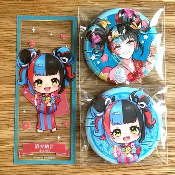 FGO 극락탕 라쿠스파 세이쇼나곤 캔뱃지 책갈피