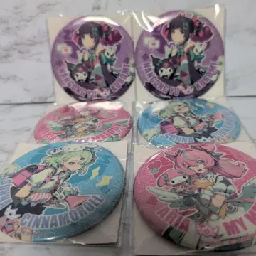 젠레스 존 제로 x 산리오 캐릭터즈 캔뱃지 3종 x 2 gigo