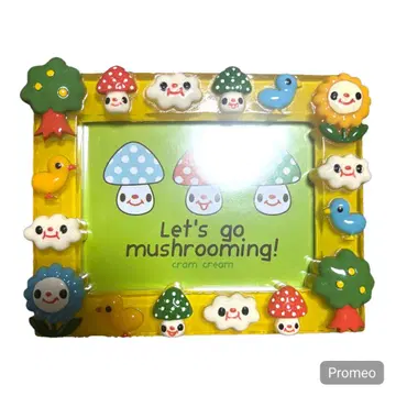 버섯 사진 프레임 cram cream 헤이세이 레트로 Y2K