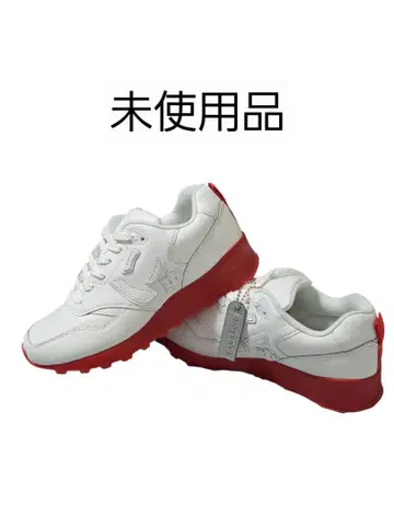 미사용품 SANGACIO x 뉴즈 화이트/레드 스니커즈 22.5cm